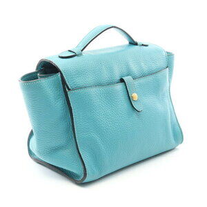 Prada handbag green Daino leather Vitello